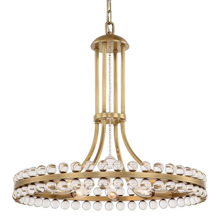 Traditional Brass Chandeliers for Classic InteriorsClover Eight-Light Chandelier