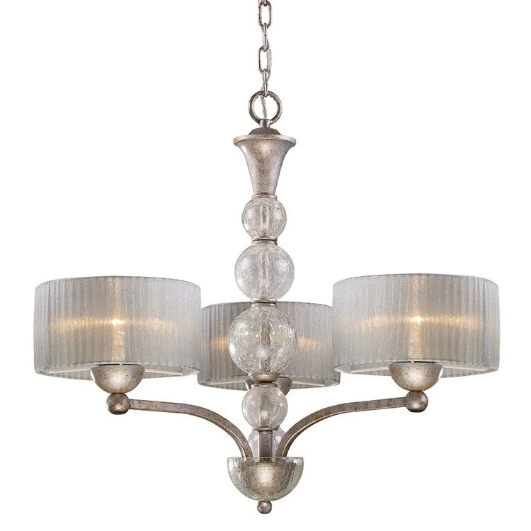 Chandeliers with Frosted Glass for a Softer Light DiffusionAlexis Three-Light Chandelier