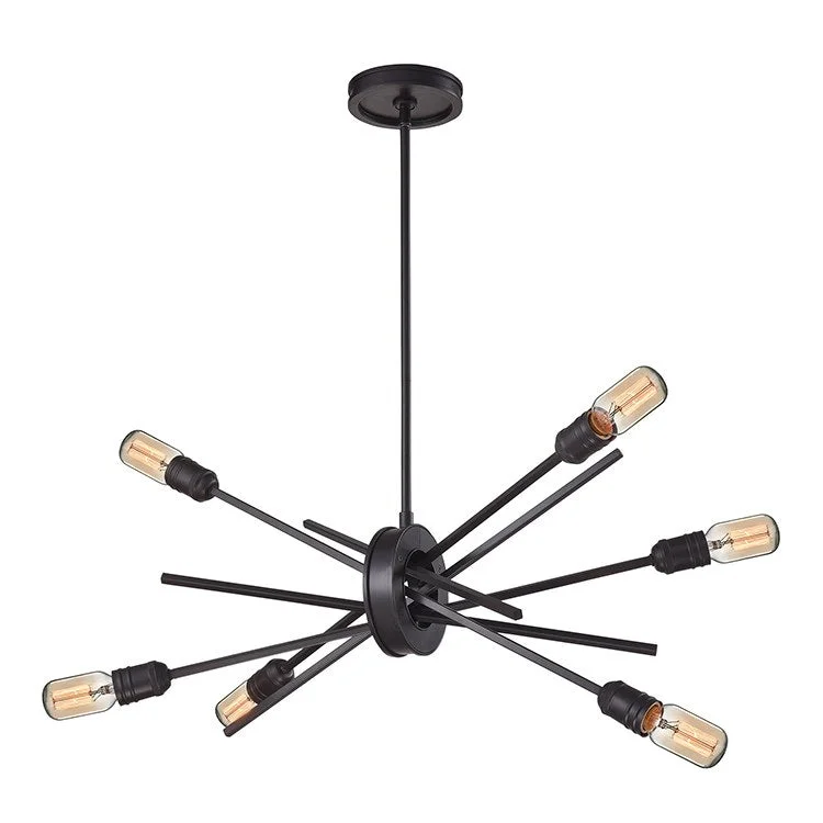 Chandeliers with Adjustable Height for Custom InstallationXenia Six-Light Chandelier