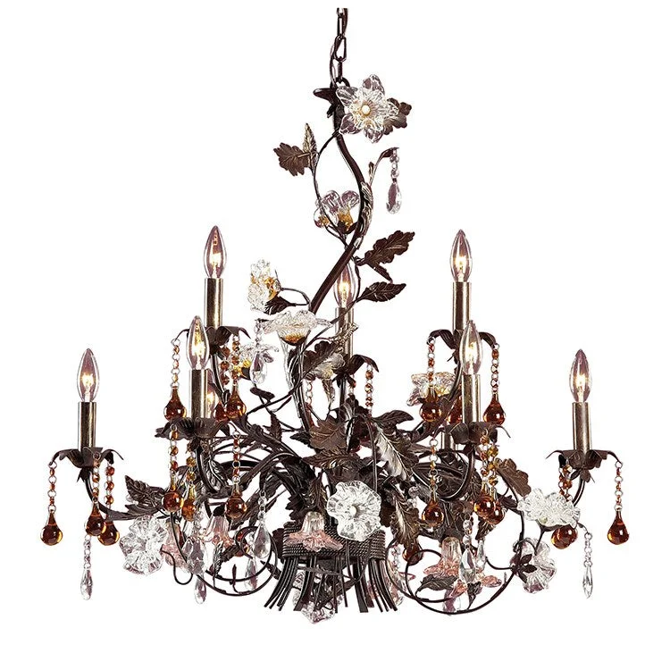 Large Chandeliers for Grand Halls and FoyersCristallo Fiore Nine-Light Chandelier