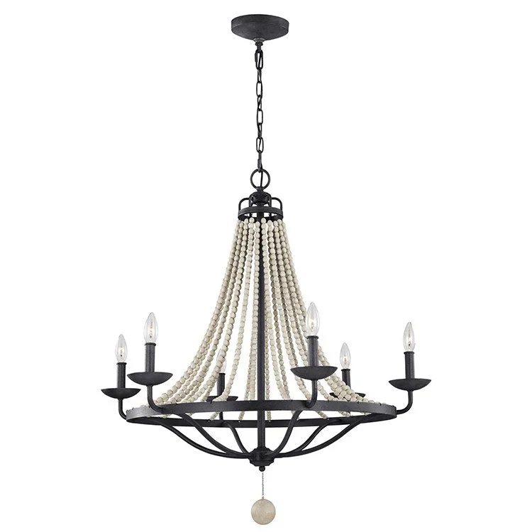 Chandeliers with Candle - Style Bulbs for a Classic AestheticNori Six-Light Chandelier