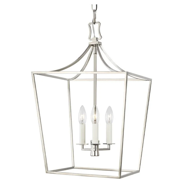 French Country Chandeliers with a Romantic AuraSouthold Three-Light Lantern Pendant by Chapman & Meyers