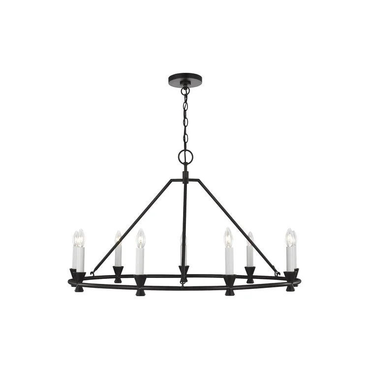 Bohemian - Style Beaded Chandeliers for Eclectic DecorKeystone Eighteen-Light Two-Tier Chandelier by Chapman & Meyers