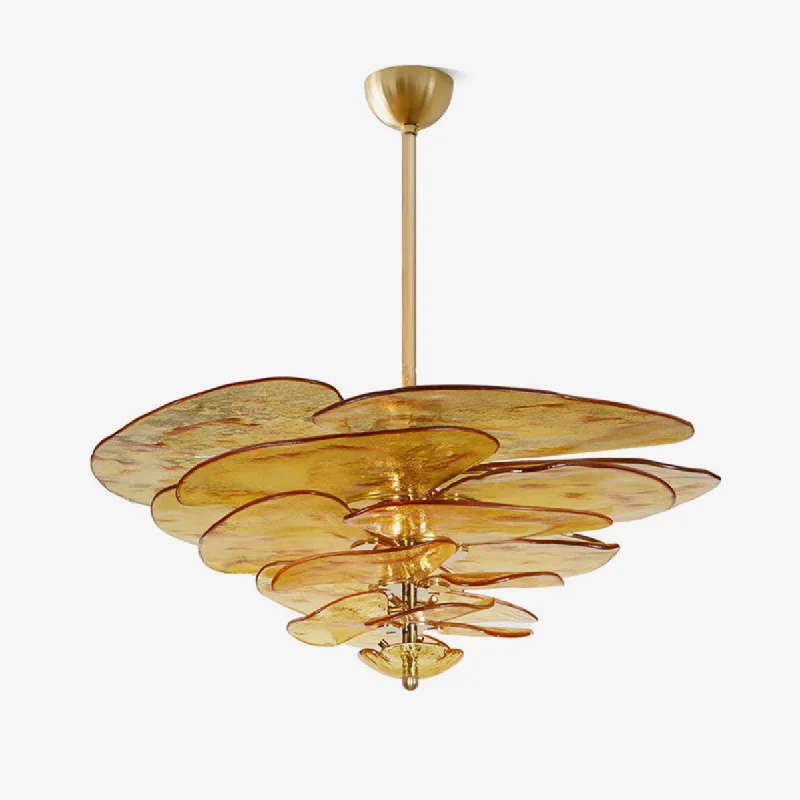 Chandeliers with Sputnik - Style Design for a Futuristic VibePetals Gold Murano Chandelier