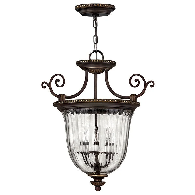 Chandeliers with Adjustable Height for Custom InstallationCambridge Three-Light Large Foyer Pendant