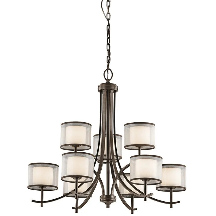 Modern Crystal Chandeliers for Contemporary HomesTallie Nine-Light Two-Tier Chandelier