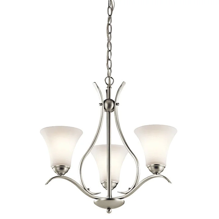 Chandeliers with Adjustable Height for Custom InstallationKeiran Three-Light Chandelier