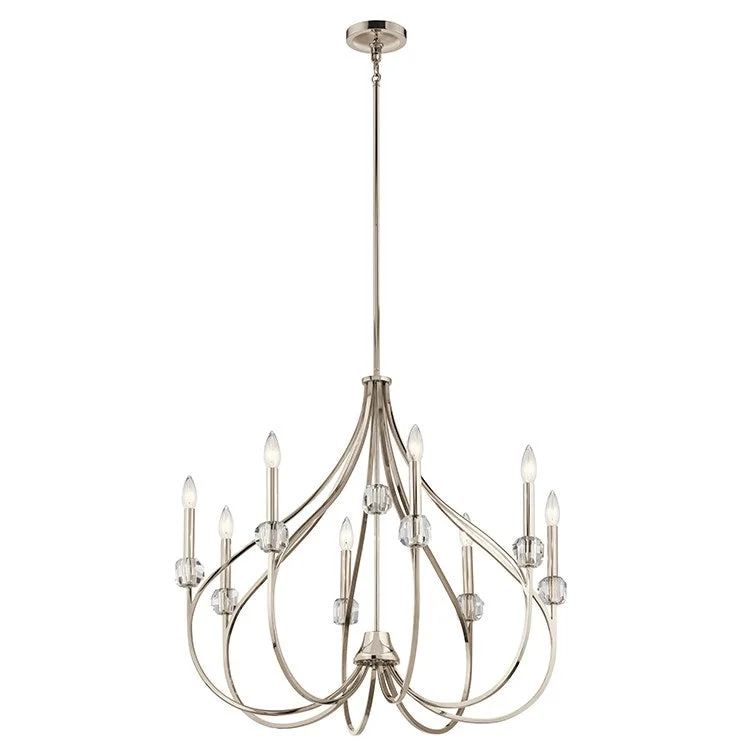 Ceiling - Mounted Chandeliers for Standard CeilingsEloise Eight-Light Chandelier