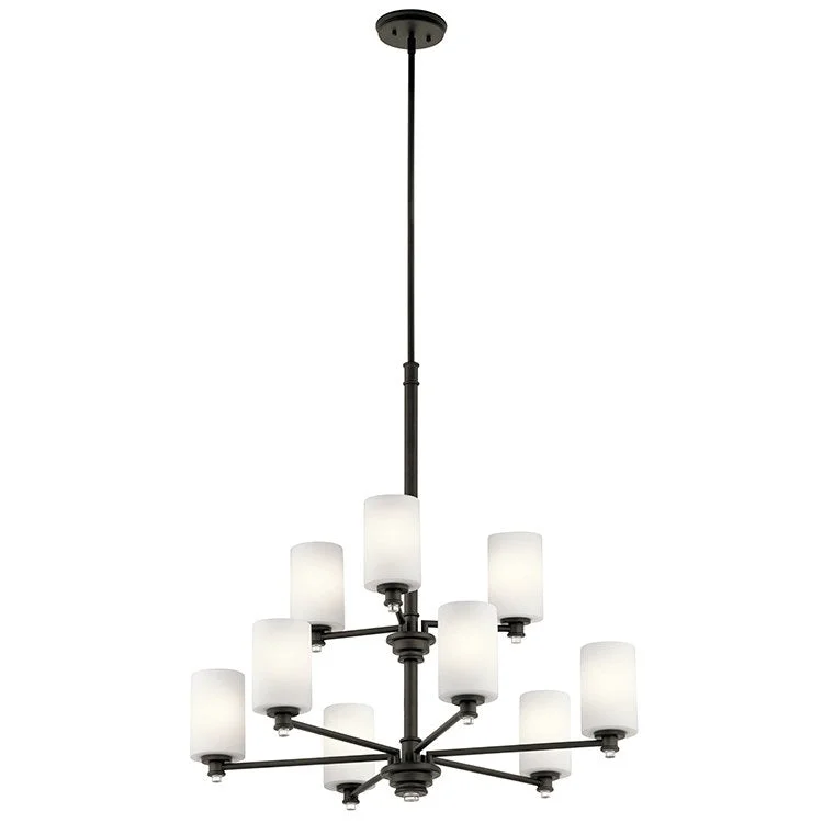 Mini Chandeliers for Adding Charm to Small SpacesJoelson Nine-Light Two-Tier Chandelier