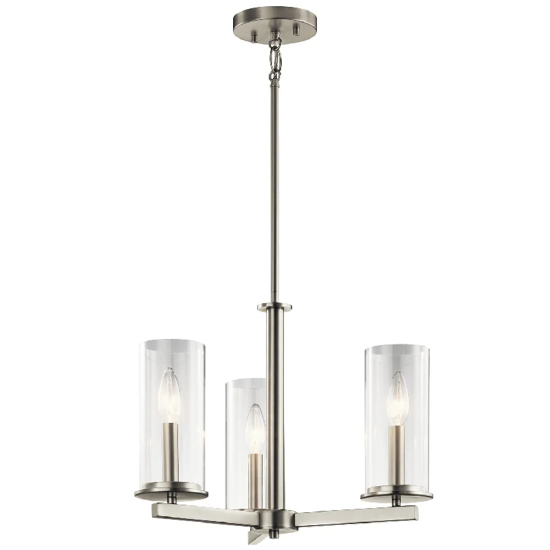 Chandeliers with Adjustable Height for Custom InstallationCrosby Chandelier/Semi Flush Mount