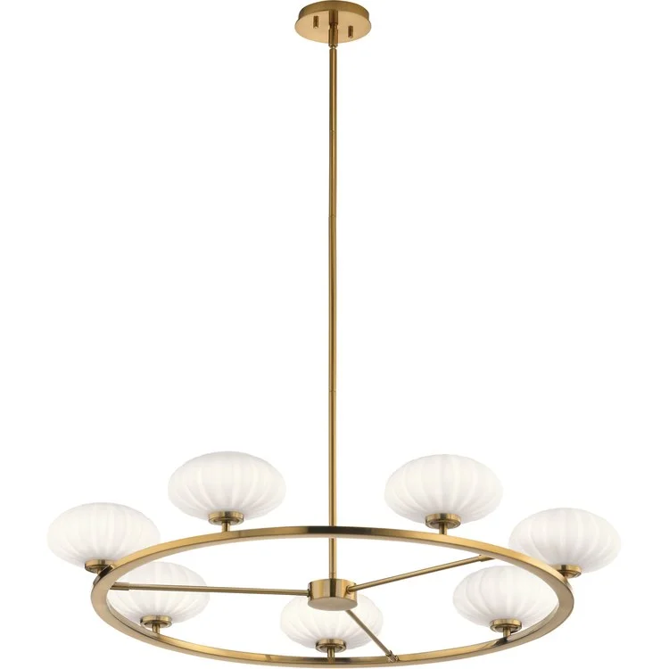 Chandeliers with Frosted Glass for a Softer Light DiffusionPim Seven-Light Chandelier