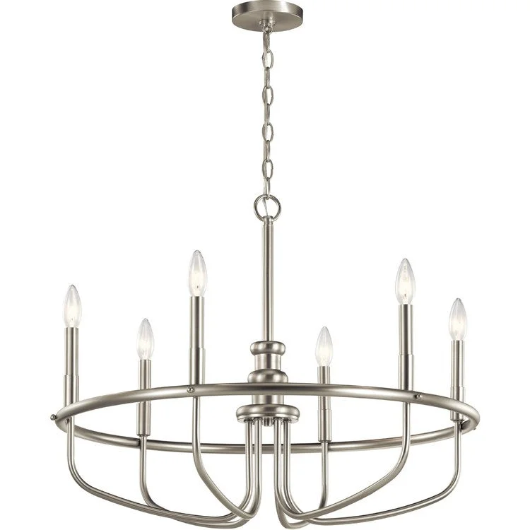 Chandeliers with Adjustable Arms for Directional LightingCapitol Hill Six-Light Chandelier