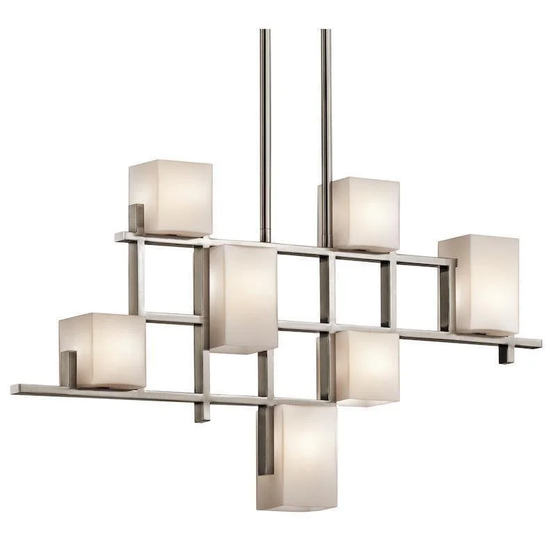 Chandeliers with Multiple Lights for Maximum IlluminationKichler City Lights 7 Light Pewter Linear Chandelier