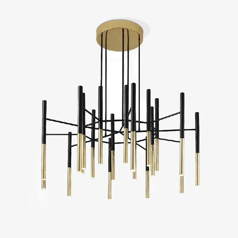 Ceiling - Mounted Chandeliers for Standard CeilingsMetal Tubular Chandelier