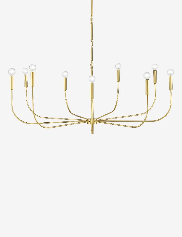 Art Deco Chandeliers for a Retro - Glam LookPennington Chandelier, Brushed Brass 48" Dia