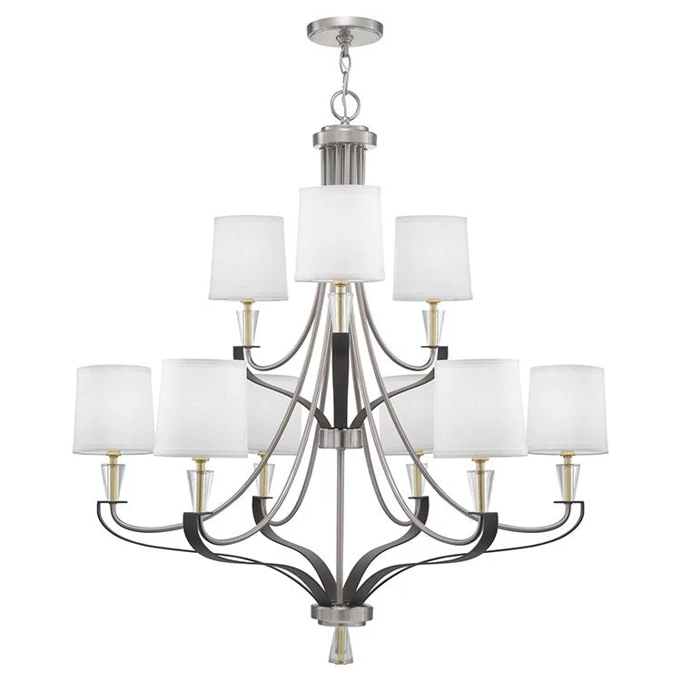 Chandeliers with Dimmable Lights for Ambiance ControlNealy Nine-Light Two-Tier Chandelier