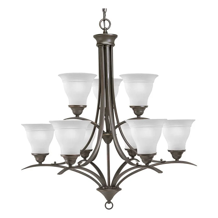 Chandeliers for Living Rooms to Create a Focal PointTrinity Nine-Light, Two-Tier Chandelier