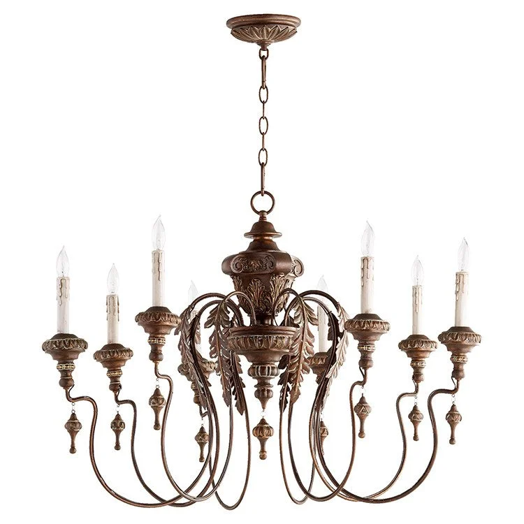 Chandeliers with Adjustable Arms for Directional LightingSalento Eight-Light Chandelier