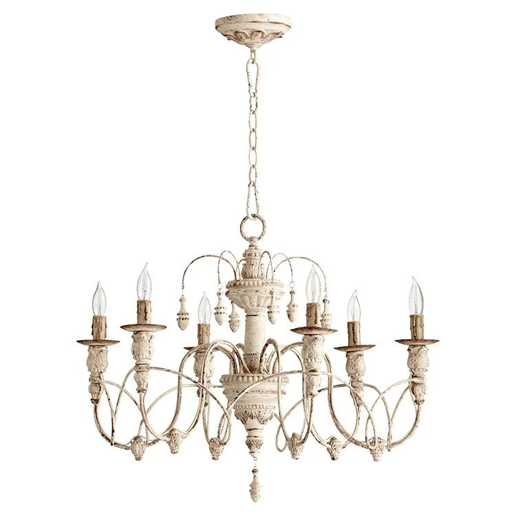 Traditional Brass Chandeliers for Classic InteriorsSalento Six-Light Chandelier