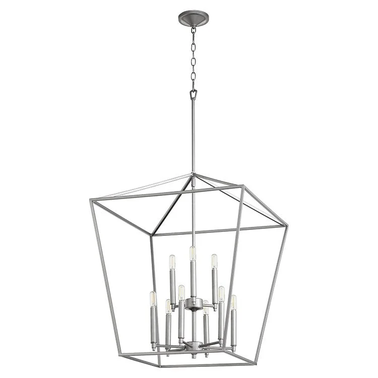 Chandeliers with Adjustable Arms for Directional LightingGabriel Nine-Light Two-Tier Foyer Pendant