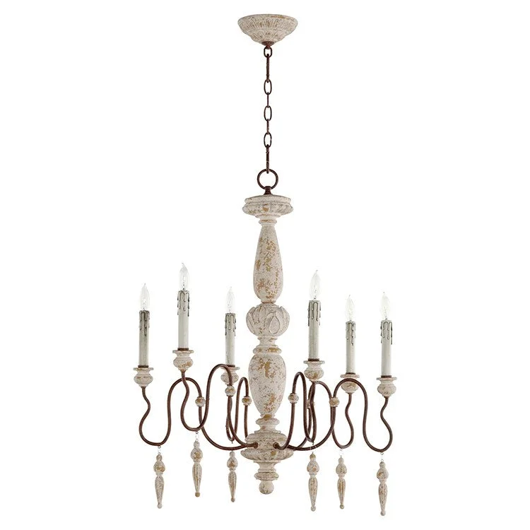 Chandeliers for Dining Rooms to Set the Mood for MealsLa Maison 28" Six-Light Chandelier