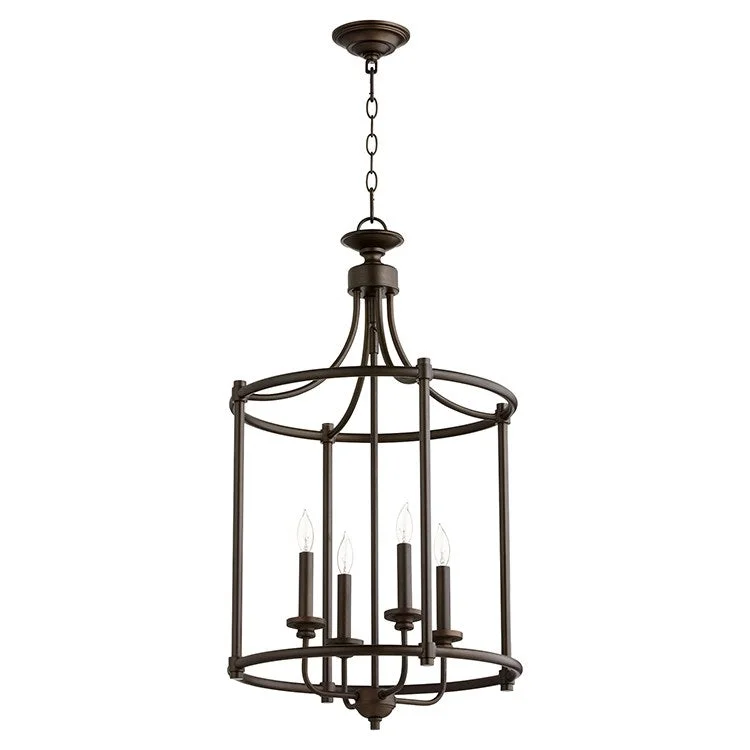 Chandeliers with Metal Frames in Gold FinishRossington Four-Light Foyer Chandelier