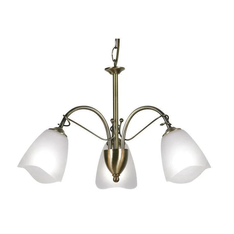 Chandeliers for Living Rooms to Create a Focal PointOaks Turin 3 Light Antique Brass Chandelier