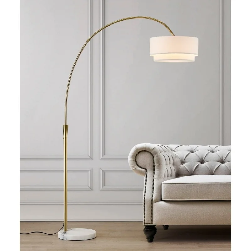 Smart Floor Lamp with Voice Control and Bluetooth ConnectivityCarson Carrington Flam 81-inch Arch Floor Lamp