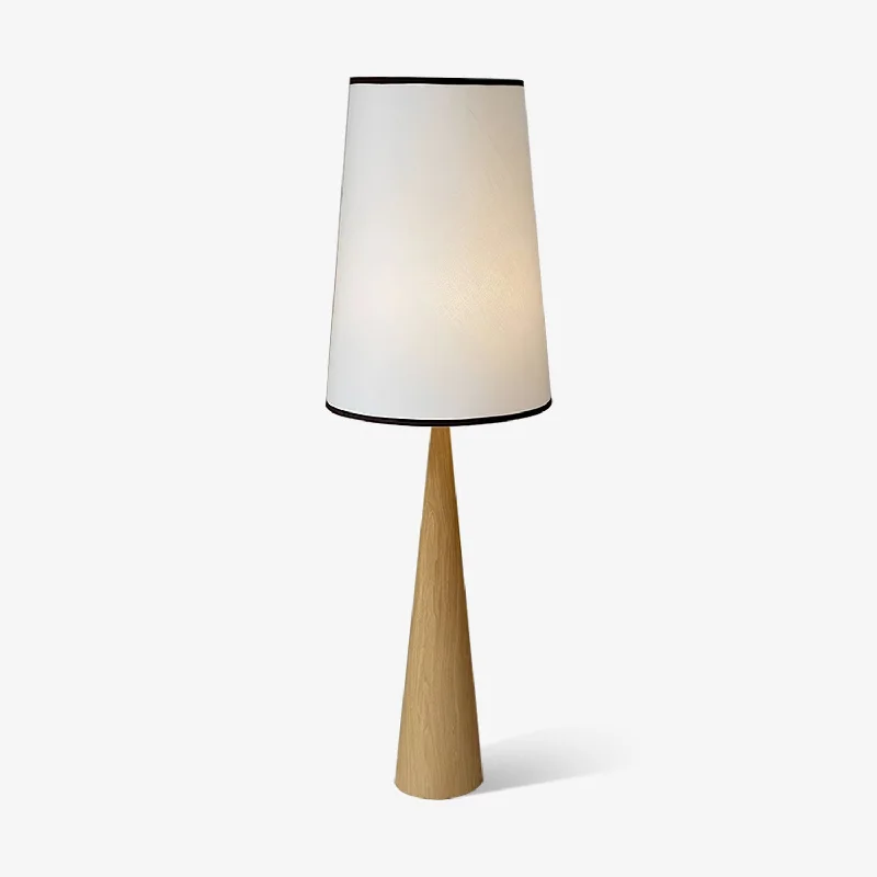 Metal Floor Lamp with a Matte Black Finish for a Sleek LookFaux Wood Conical Floor Lamp