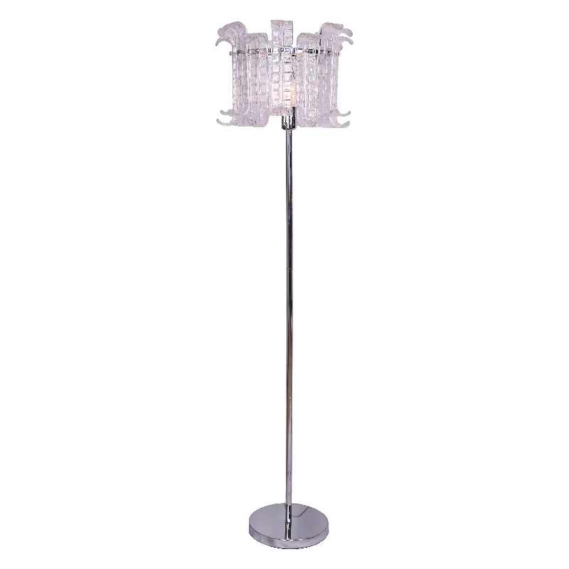 Glass Floor Lamp with Frosted Shades for Soft Diffused LightFLOOR LAMP