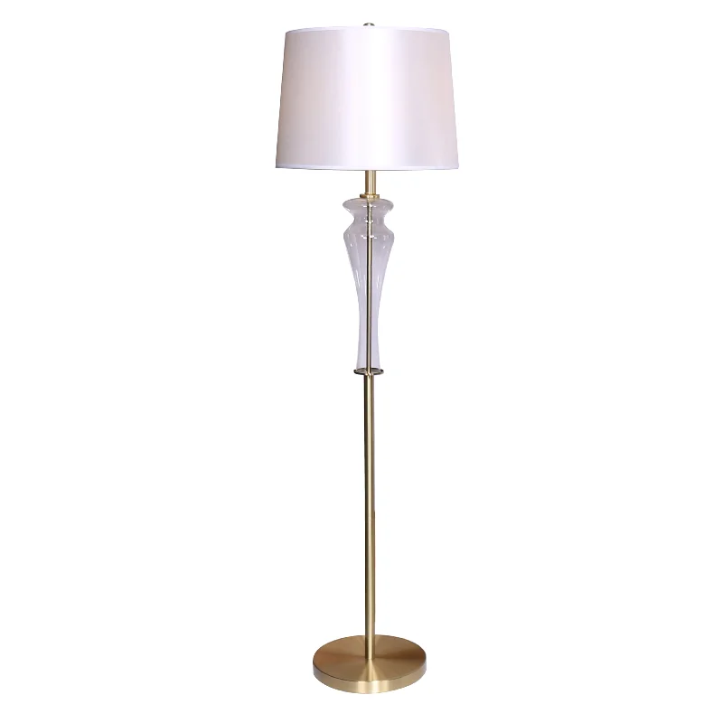 Glass Floor Lamp with Frosted Shades for Soft Diffused LightFLOOR  LAMP