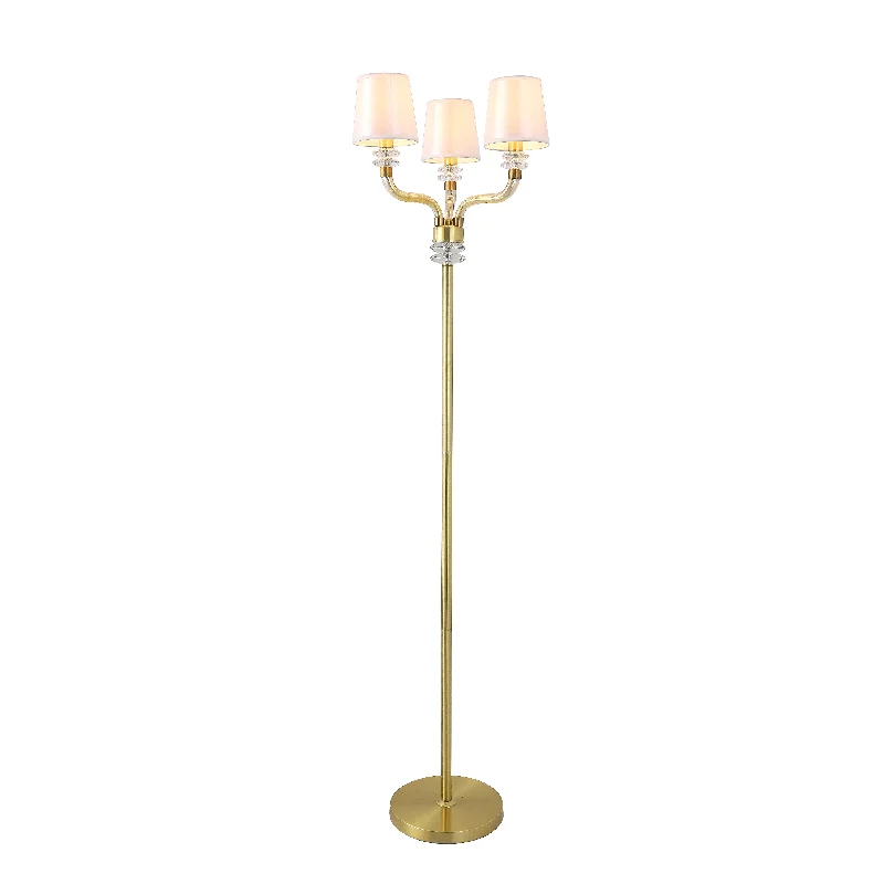 Industrial Style Floor Lamp with Exposed Bulbs for Loft ApartmentsFLOOR  LAMP - GOLD