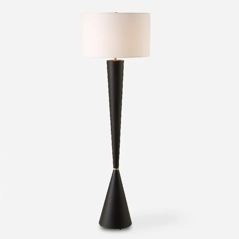 Marble Base Floor Lamp for a Touch of LuxuryLayla Black Tapered Floor Lamp