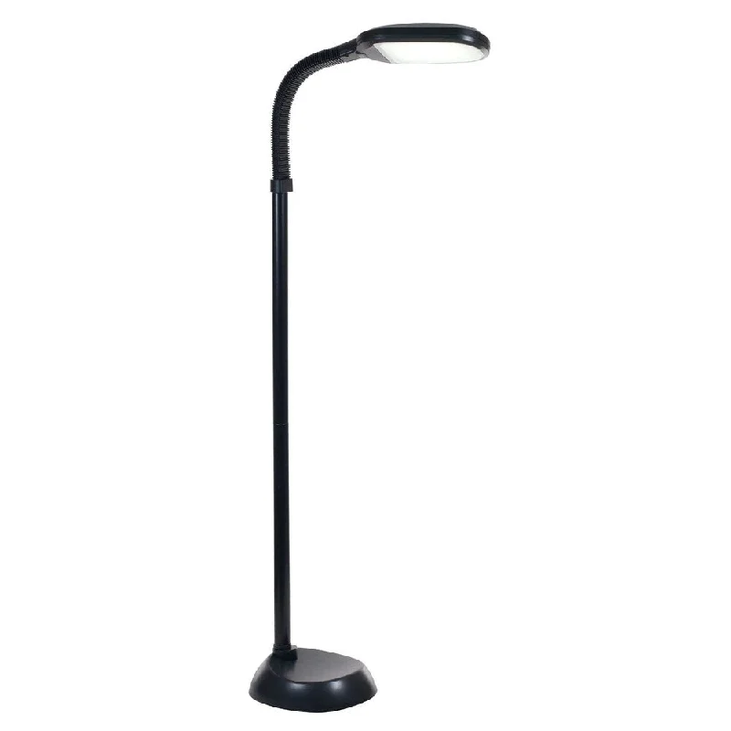 Marble Base Floor Lamp for a Touch of LuxuryLED Natural Full Spectrum Sunlight Therapy Reading Floor Lamp with Dimmer Switch by Windsor Home