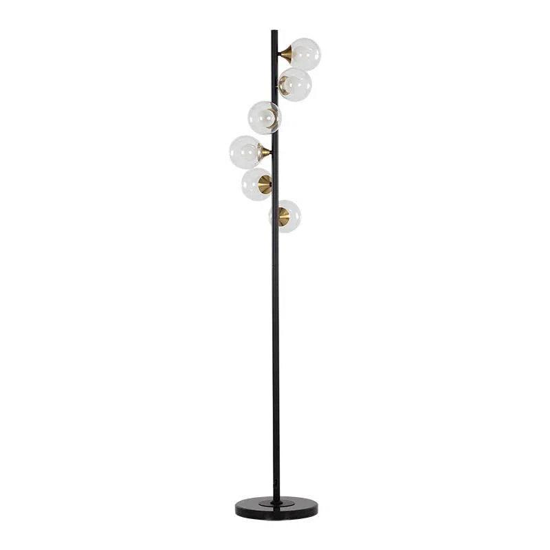 Dimmable Floor Lamp for Adjustable Lighting AmbianceMisty Floor Lamp Modern Design With Black Marble Base