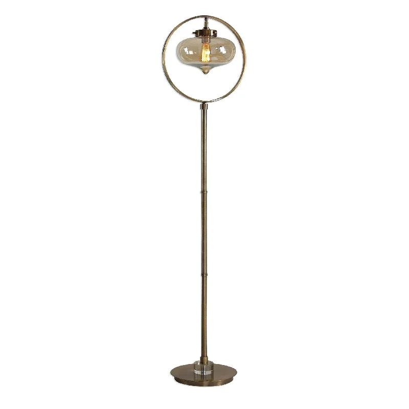 Glass Floor Lamp with Frosted Shades for Soft Diffused LightNamura Floor Lamp