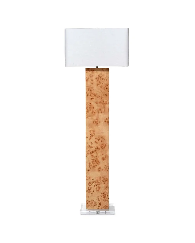 Wood Floor Lamp with Natural Grain for a Warm and Organic FeelParallel Floor Lamp