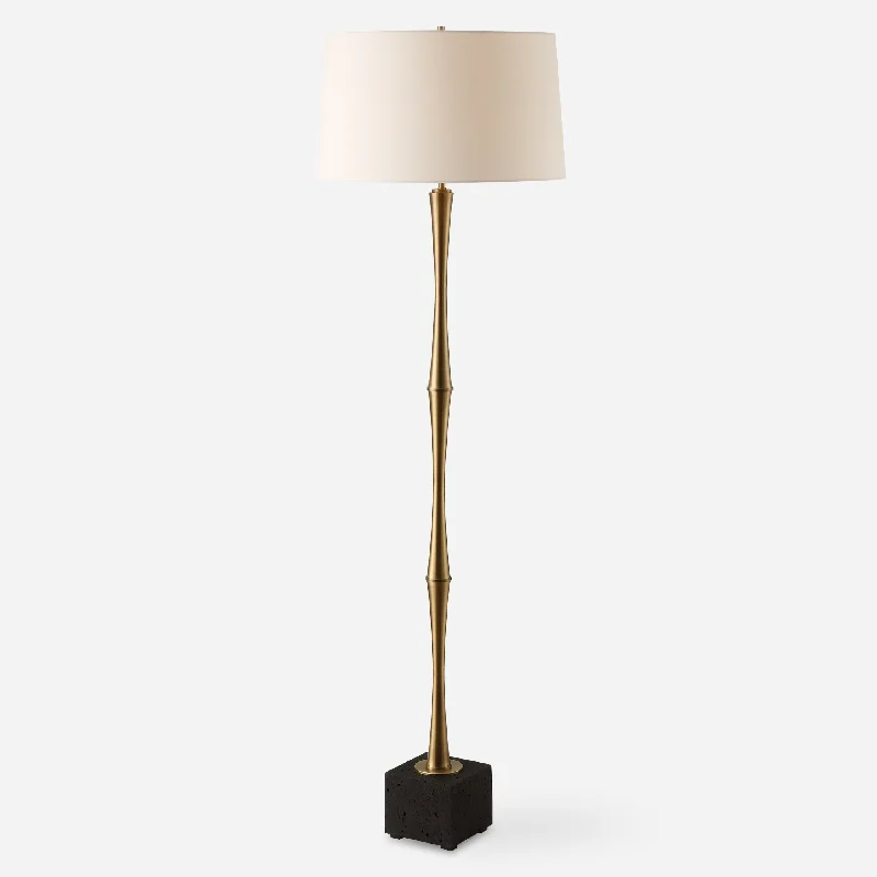 USB Charging Port Floor Lamp for Convenient Device ChargingShino Antique Brass Floor Lamp