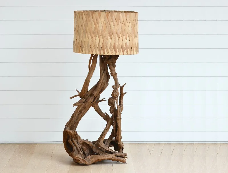 USB Charging Port Floor Lamp for Convenient Device Chargingvintage driftwood floor lamp