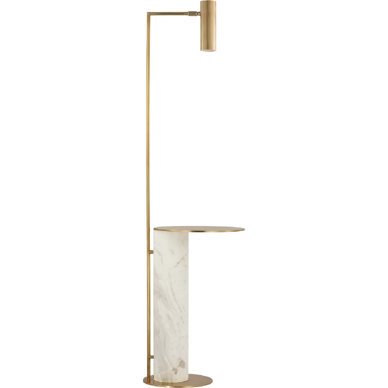 Marble Base Floor Lamp for a Touch of LuxuryAlma Tray Table Floor Lamp