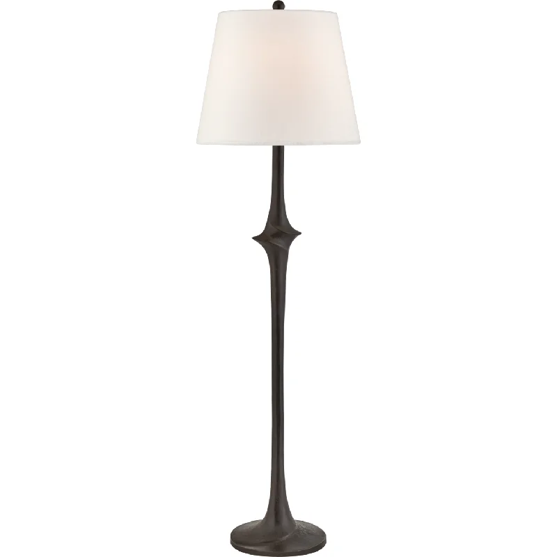 Glass Floor Lamp with Frosted Shades for Soft Diffused LightBates Large Sculpted Floor Lamp