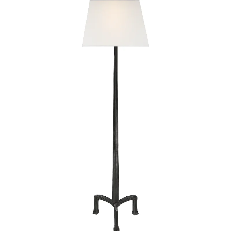 Fabric Floor Lamp with a Linen Shade for a Relaxed AestheticStrie Floor Lamp