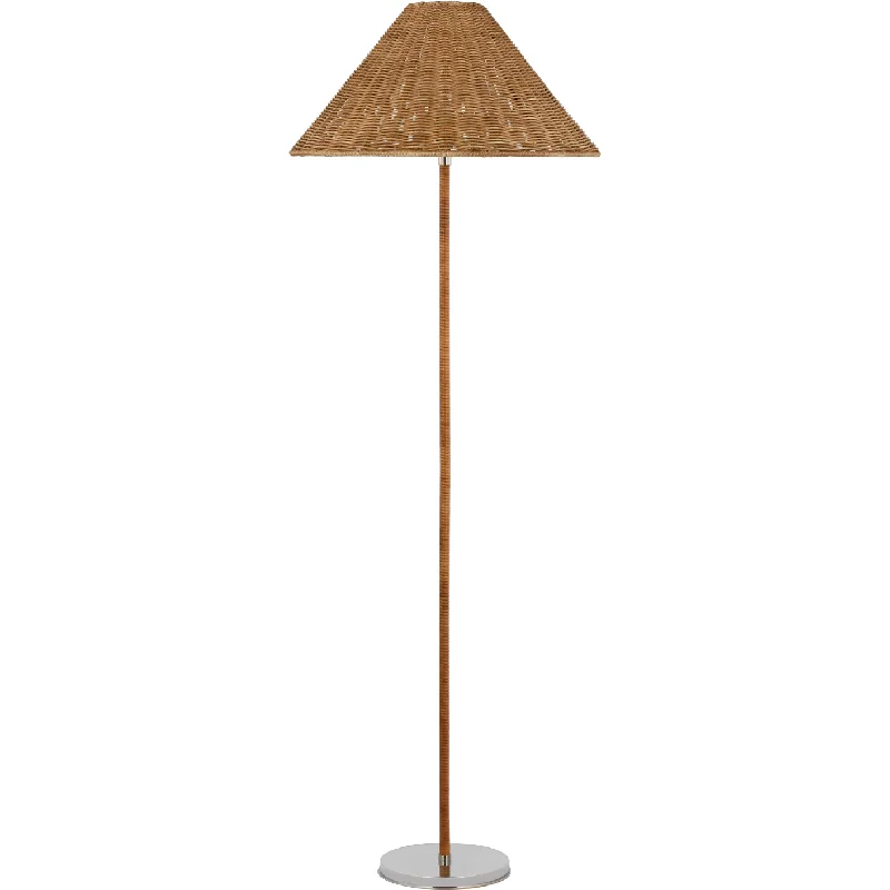 Glass Floor Lamp with Frosted Shades for Soft Diffused LightWimberley Medium Wrapped Floor Lamp