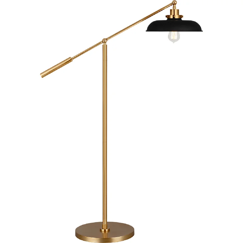 Metal Floor Lamp with a Matte Black Finish for a Sleek LookWellfleet Wide Floor Lamp