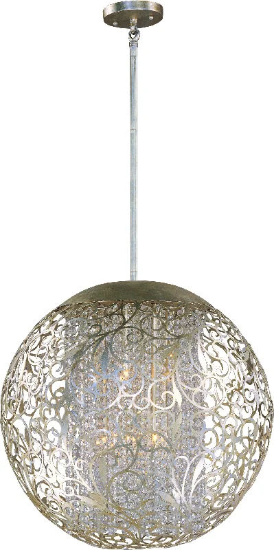 Gothic Ceiling Lights with Dark Metalwork and Pointed ArchesArabesque 9-Light Pendant