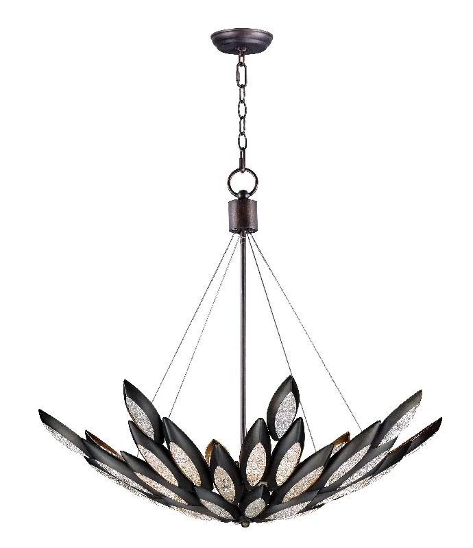 Art Nouveau Ceiling Lights with Organic, Flowing ShapesLotus 12-Light Pendant