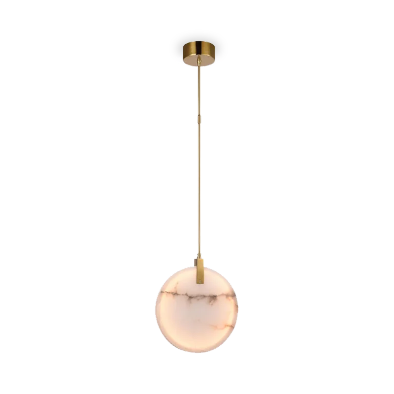 Retro Ceiling Lights Inspired by the 1950s and 1960s DesignAlabaster Disc Pendant Large