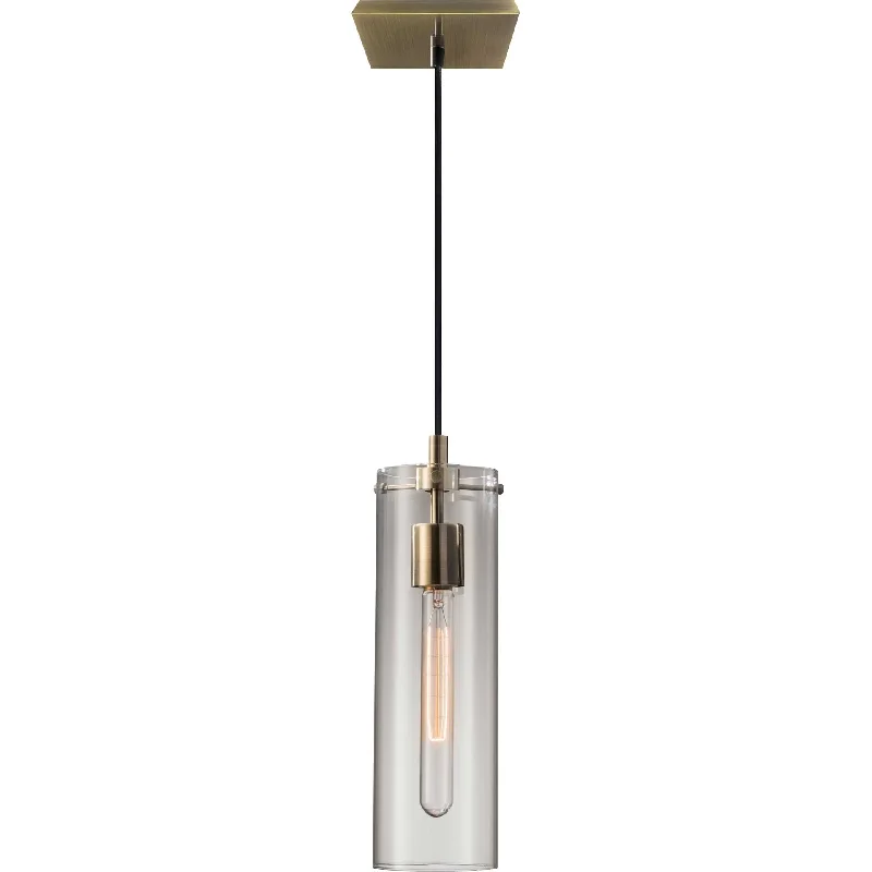 Industrial Style Ceiling Lights with Exposed Bulbs and Metal CagesDenis Pendant Brass