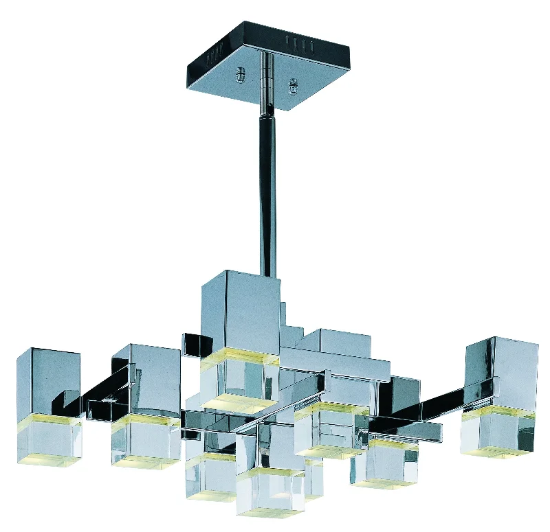 Japanese - Inspired Ceiling Lights with Shoji - Screen - like DiffusersNova LED 9-Light Pendant