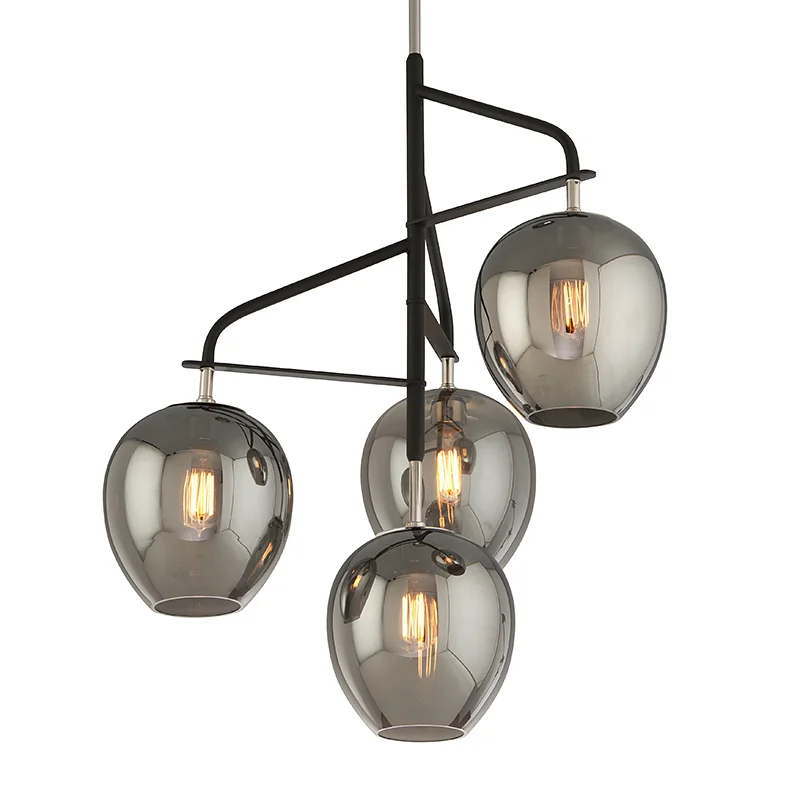 Gothic Ceiling Lights with Dark Metalwork and Pointed ArchesODYSSEY 4LT PENDANT MEDIUM